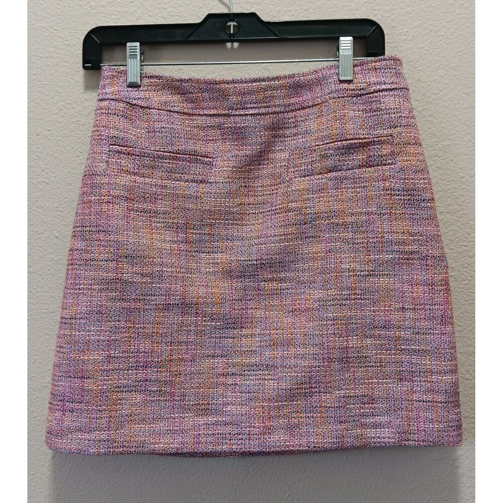 Leaving Closet Soon! Loft Tweed A Line Skirt Pink Sz 2 C0072